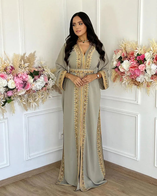 قفطان صباح – قفطان مغربي مصنوع يدويًا – صورة المنتج 2
