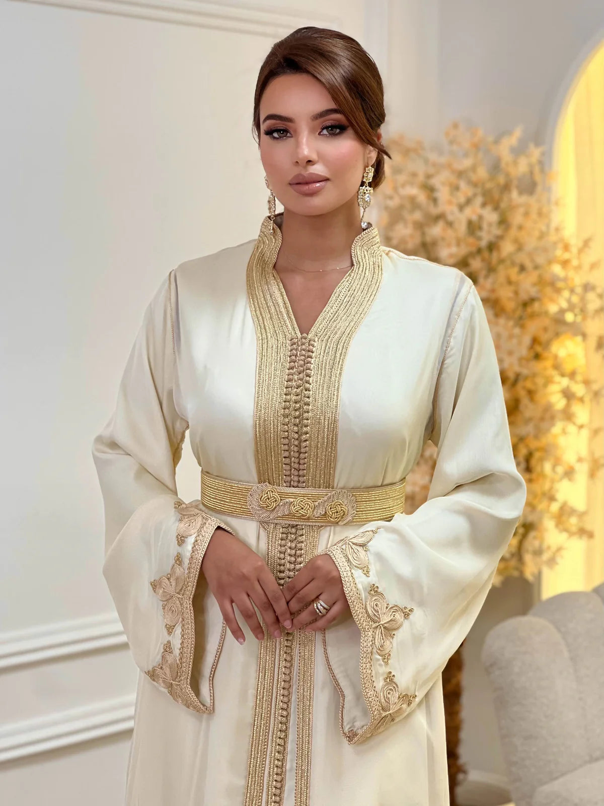تكشيطة سميرة بيج – فستان مغربي احتفالي من قطعتين – صورة المنتج 5