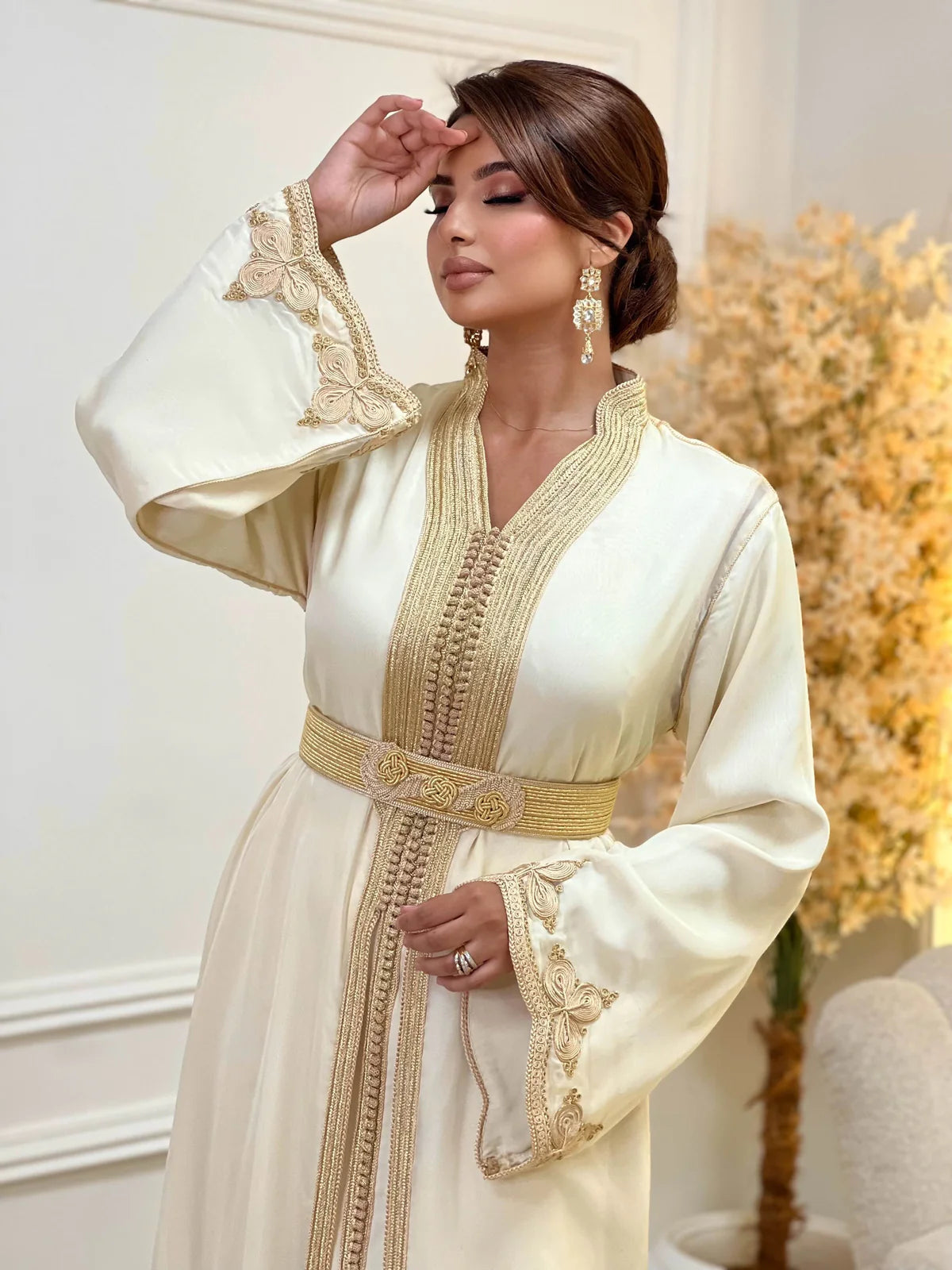 تكشيطة سميرة بيج – فستان مغربي احتفالي من قطعتين – صورة المنتج 6